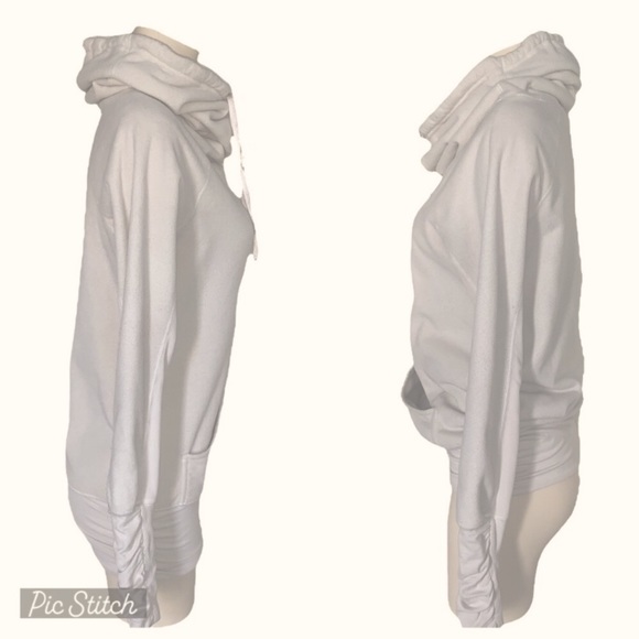 Lululemon Don’t Hurry Be Happy Pullover Polar Cream Fleece Sweater Size 4 - Picture 5 of 10